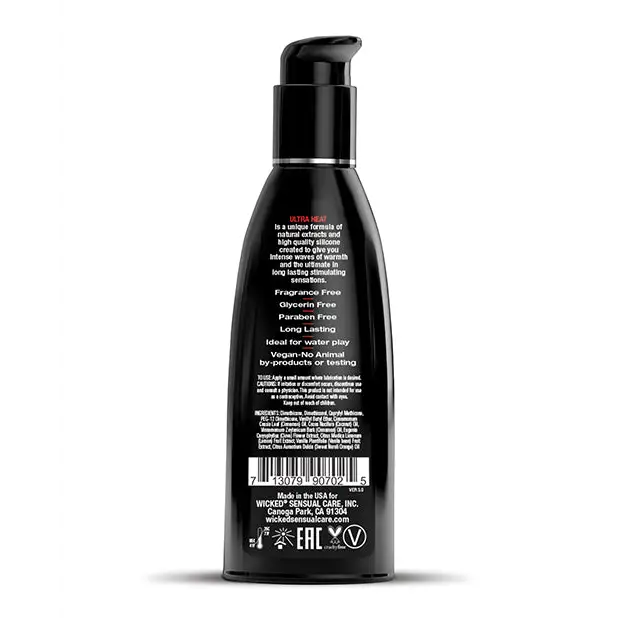 Wicked Sensual Care Ultra Heat Warming Sensation Silicone Based Lubricant - 2 oz - Lubricants