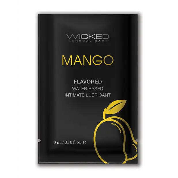 Wicked Sensual Care Water Based Lubricant, .1 oz Mango