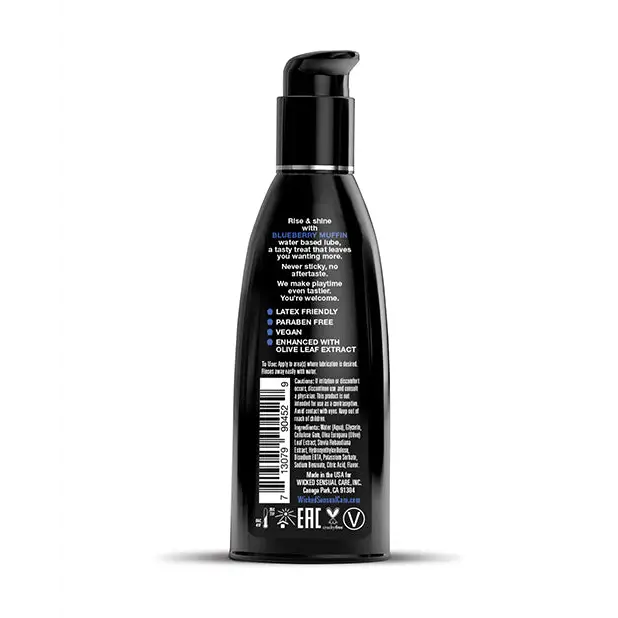 Wicked Sensual Care Water Based Lubricant, 2 oz Blueberry Muffin