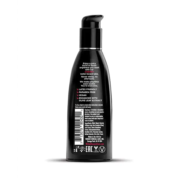Wicked Sensual Care Water Based Lubricant, 2 oz Cherry