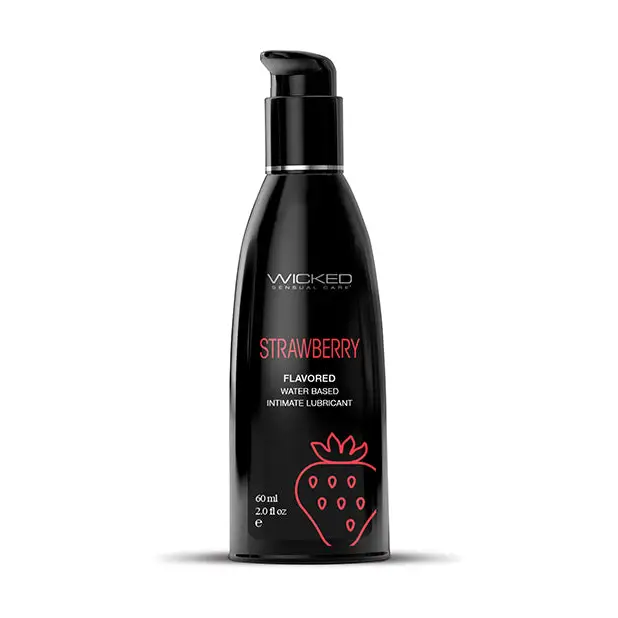 Wicked Sensual Care Water Based Lubricant, 2 oz Strawberry