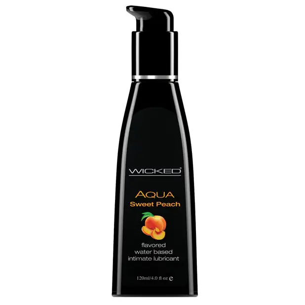 Wicked Sensual Care Water Based Lubricant, 4 oz Sweet Peach