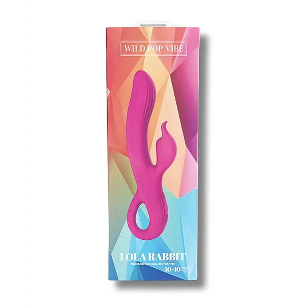 Wild Pop Vibe Lola Rabbit Dual Vibrator - Pink - Vibrators
