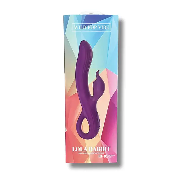 Wild Pop Vibe Lola Rabbit Dual Vibrator - Purple - Vibrators