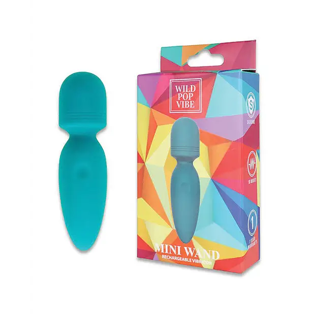 Wild Pop Vibe Mini Wand - Teal - Massage Products