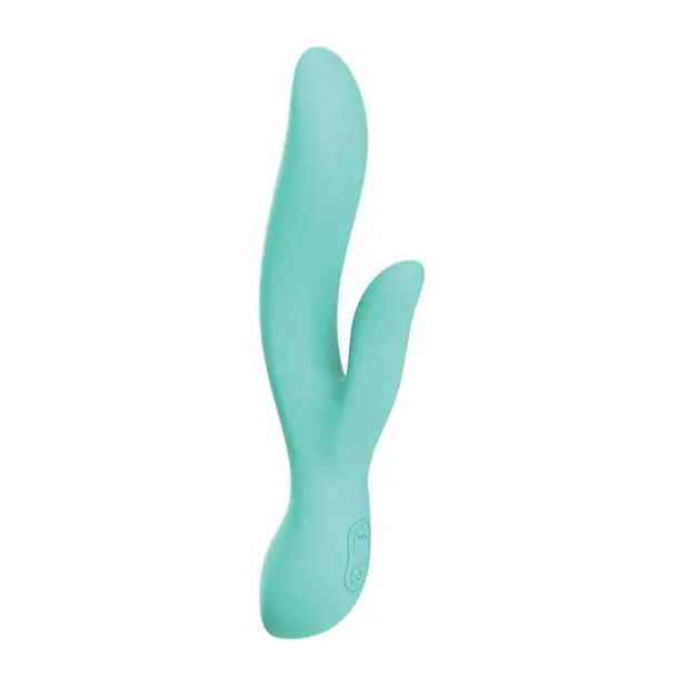 Wild Pop Vibe Molly Rabbit Dual Vibrator - Aqua - Vibrators
