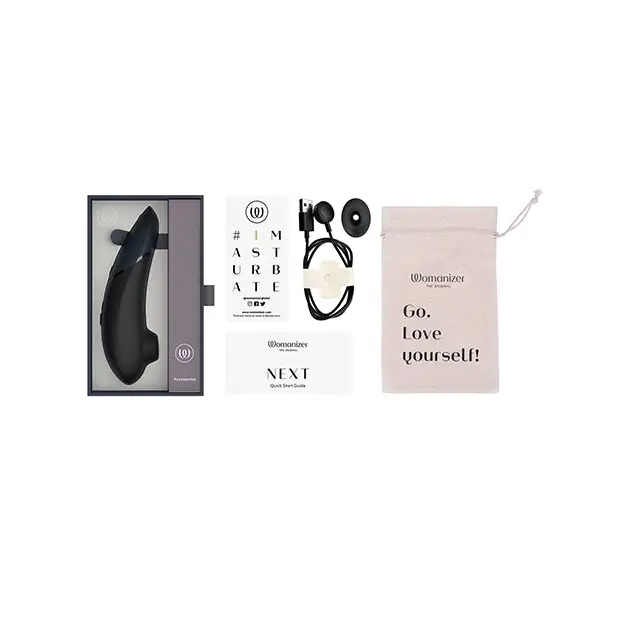 Womanizer Next 3D Climax Control Pleasure Air - Black