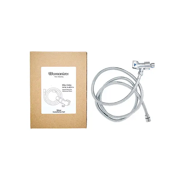 Womanizer Wave Shower Hose Arm Mount Set - Chrome
