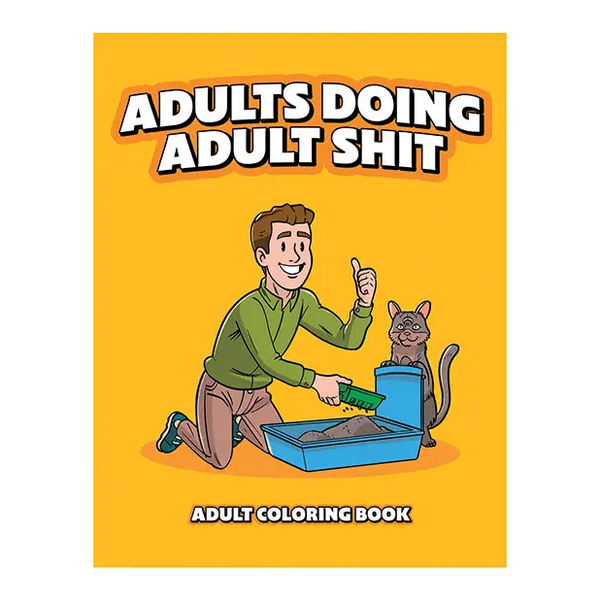 Wood Rocket Adults Doing Adult Shit Coloring Book - Novelties