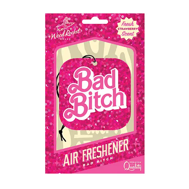 Wood Rocket Bad Bitch Air Freshener - Strawberry