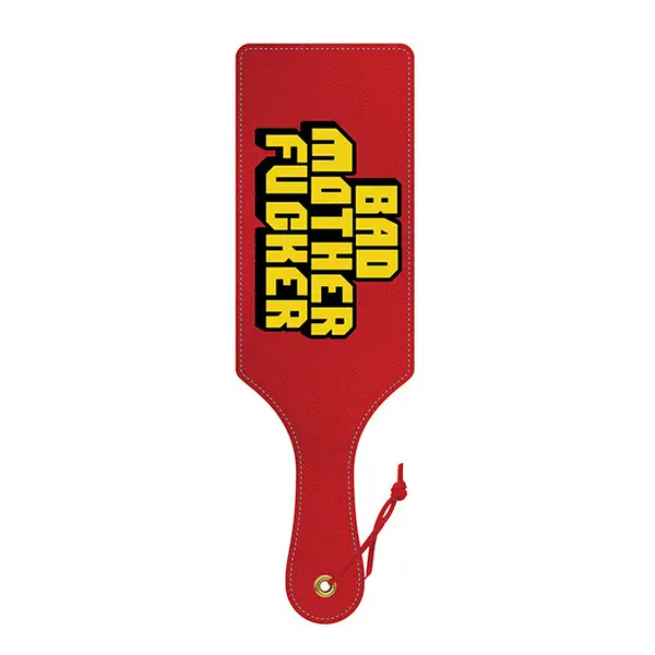 Wood Rocket Bad Mother Fucker Paddle - Multi-Color - Bondage Blindfolds & Restraints