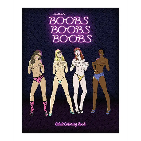 Wood Rocket Boobs Adult Coloring Book - Novelties