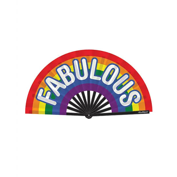 Wood Rocket Fabulous Fan, Rainbow