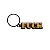 Wood Rocket Fuck Keychain, Gold