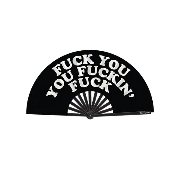 Wood Rocket Fuck You You Fucking Fuck Fan - Black - Novelties
