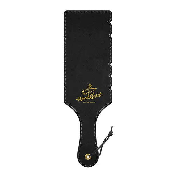 Wood Rocket Fuck You Paddle, Black/Gold