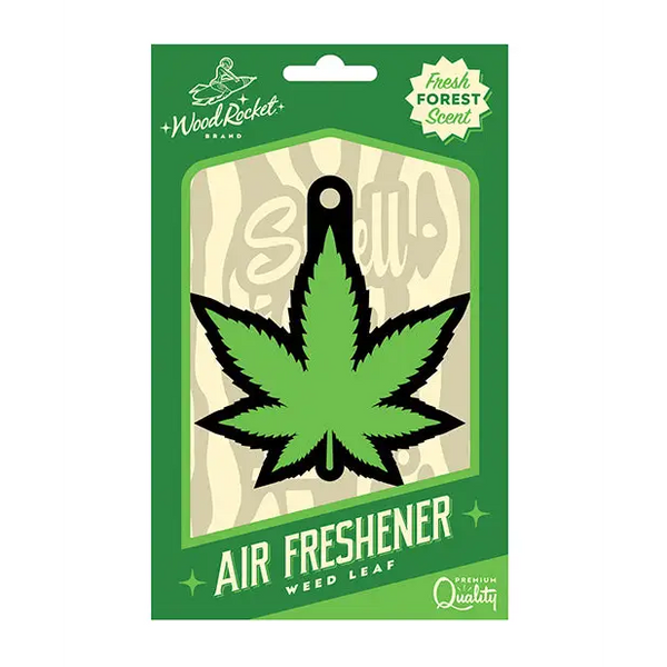 Wood Rocket Green Leaf Air Freshener - Forest - Novelties
