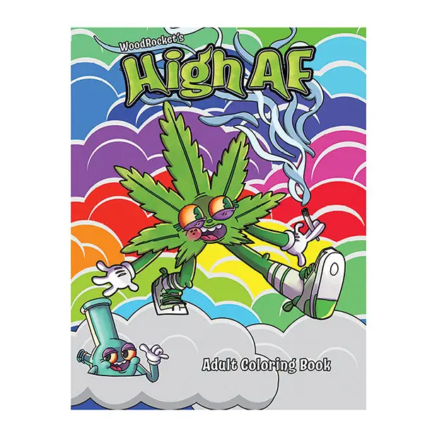 Wood Rocket High AF2 Adult Coloring Book