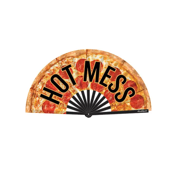 Wood Rocket Hot Mess Fan, Multi-Color