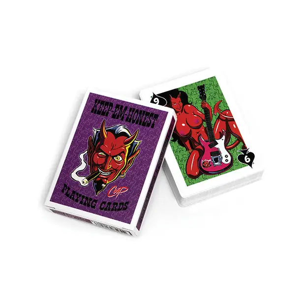 Wood Rocket Keep Em Honest Playing Cards