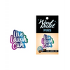 Wood Rocket Live Laugh Cum Large Pin, Multi Color