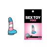 Wood Rocket Sex Toy Trans Pride Dildo Large Pin, Multi Color