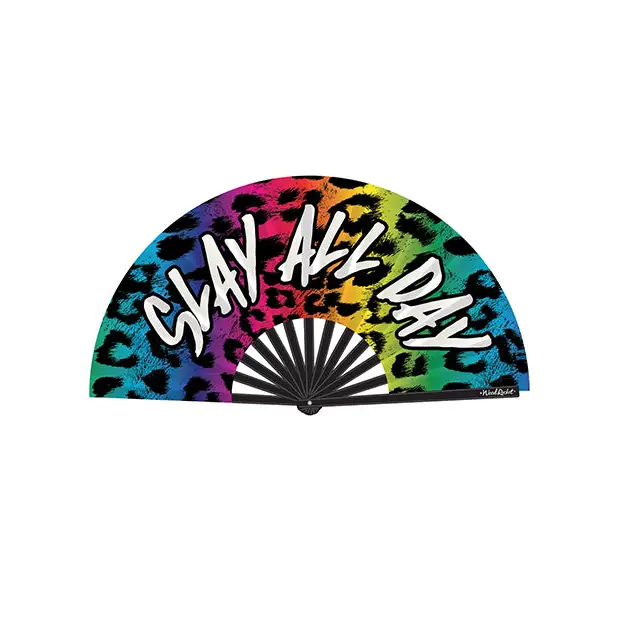 Wood Rocket Slay All Day Fan, Multi-Color