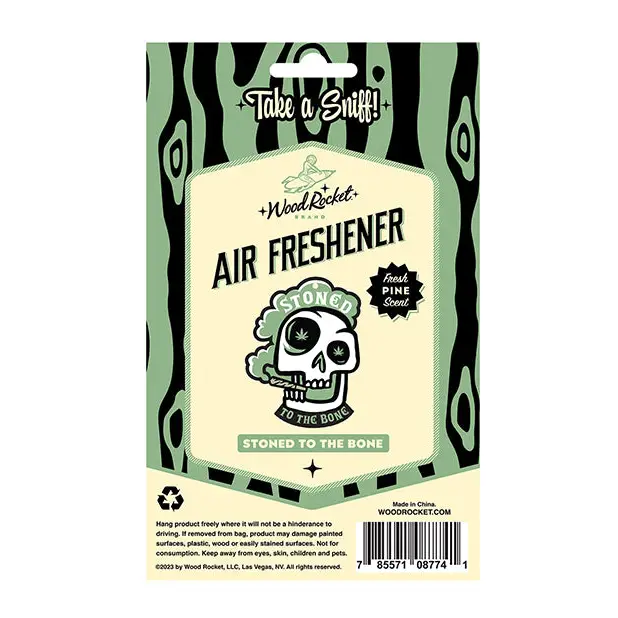 Wood Rocket Stoned to the Bone Air Freshener - Pine