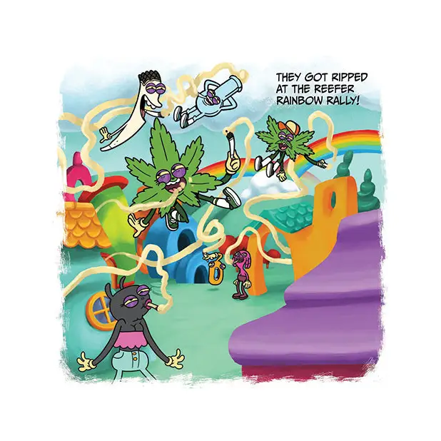 Wood Rocket The Dopest Place in the Whole Weed World Adult Storybook