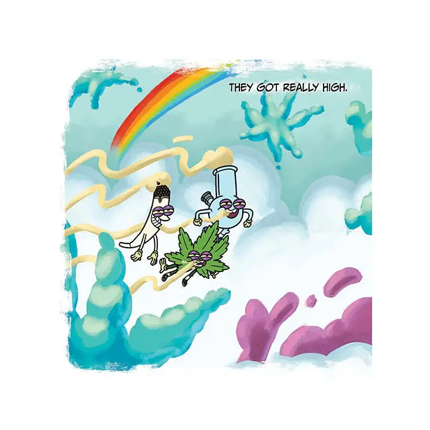 Wood Rocket The Dopest Place in the Whole Weed World Adult Storybook