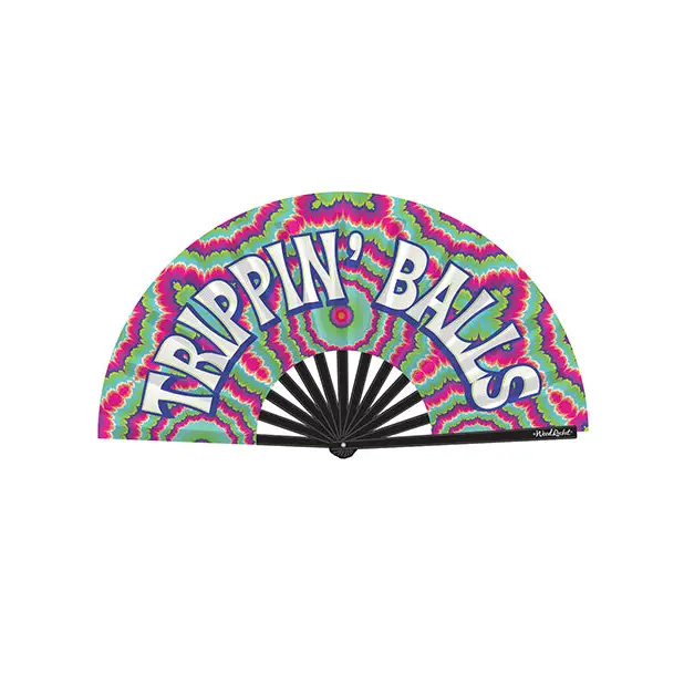 Wood Rocket Trippin' Balls Fan, Multi-Color