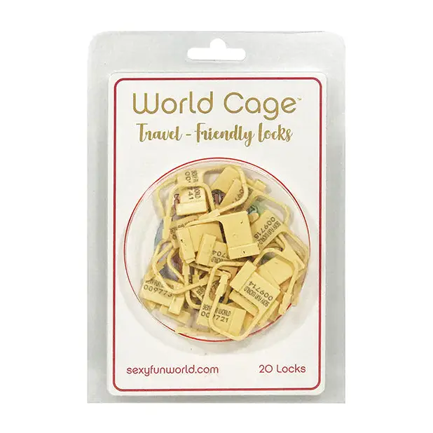 World Cage Travel Friendly Locks, 20 Pack Plastic Locks