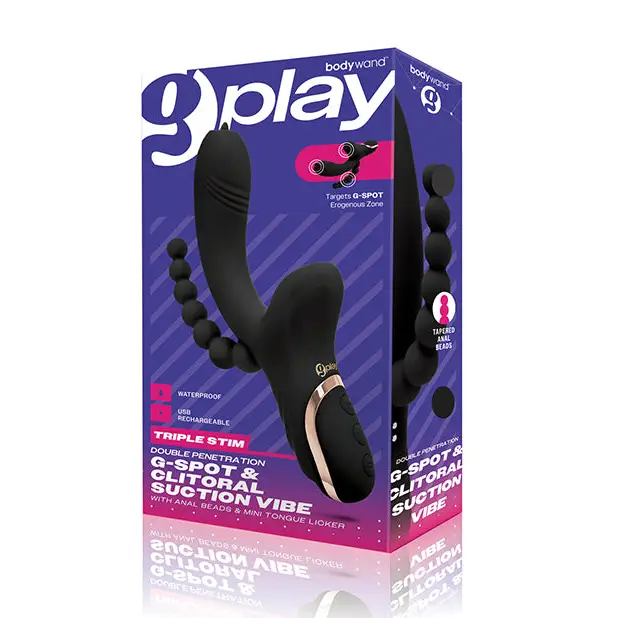 XGen Bodywand G-Play Triple Stimulation Squirt Trainer - Black