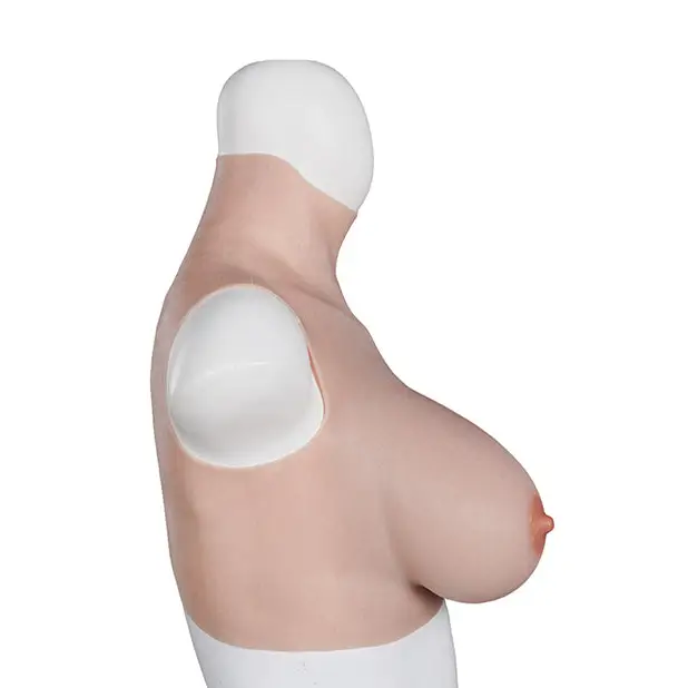 XX-DREAMSTOYS Ultra Realistic E Cup Breast Form Large - Ivory - Transgender Products