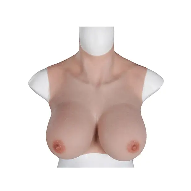 XX-DREAMSTOYS Ultra Realistic E Cup Breast Form Large - Ivory - Transgender Products