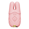 Zalo Nave Vibrating Nipple Clamps - Coral Pink - Bondage Blindfolds & Restraints