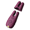 Zalo Nave Vibrating Nipple Clamps - Velvet Purple - Bondage Blindfolds & Restraints