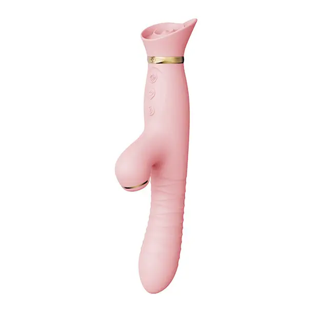 ZALO Rose Thruster - Strawberry Pink - Vibrators