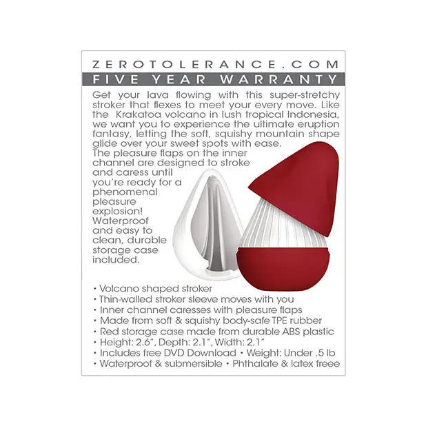 Zero Tolerance Krakatoa Stroker, White
