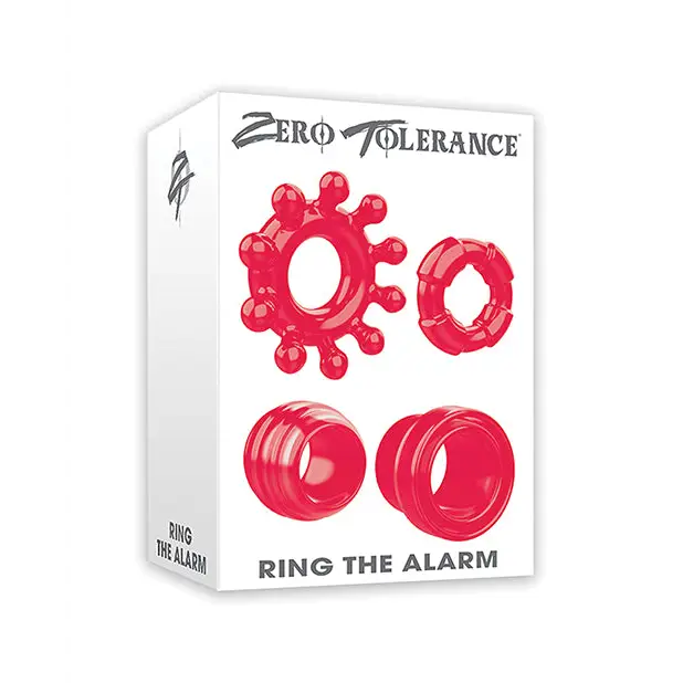 Zero Tolerance Ring the Alarm Cock Ring, Red