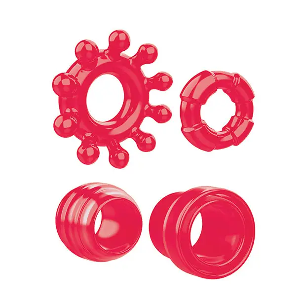 Zero Tolerance Ring the Alarm Cock Ring, Red