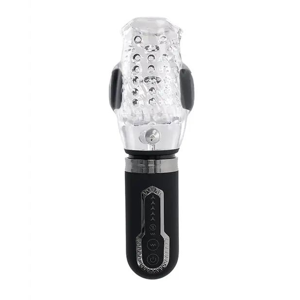 Zero Tolerance Thrill Ride Rechargeable Stroker - Black/Clear - Dolls & Masturbators