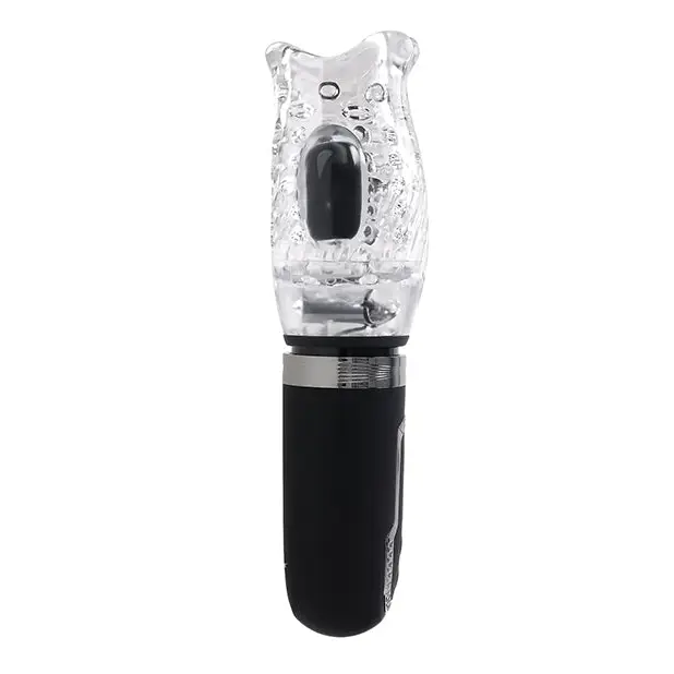 Zero Tolerance Thrill Ride Rechargeable Stroker - Black/Clear - Dolls & Masturbators