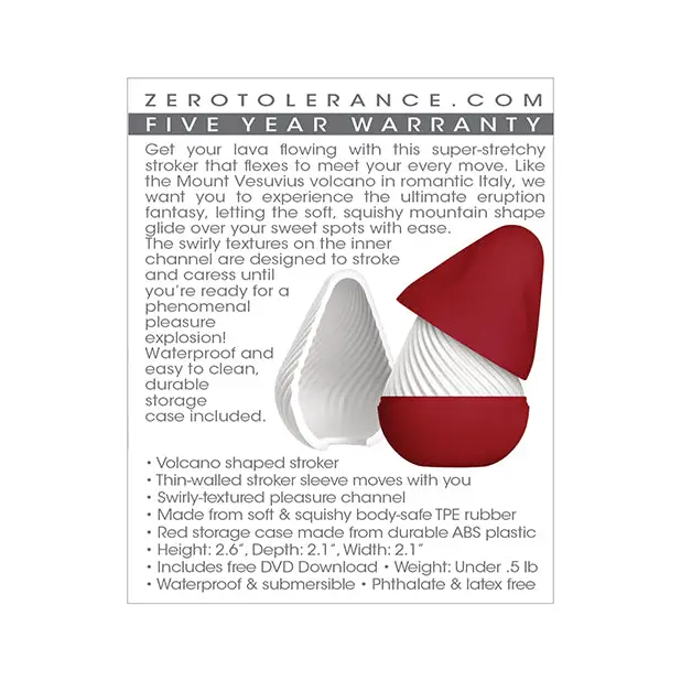 Zero Tolerance Vesuvias Stroker, White