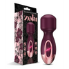 Zola Rechargeable Silicone Mini Wand, Burgundy/Rose Gold