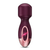Zola Rechargeable Silicone Mini Wand, Burgundy/Rose Gold
