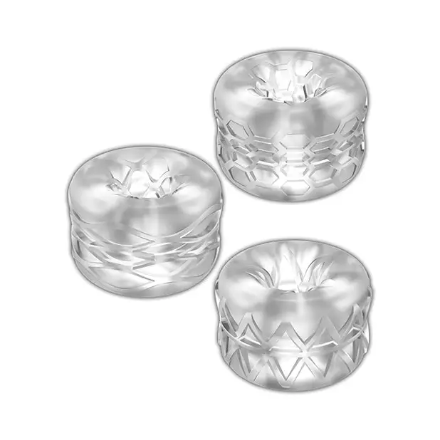 ZOLO Bumperz Squeezable Stroker Set - Clear - Dolls & Masturbators
