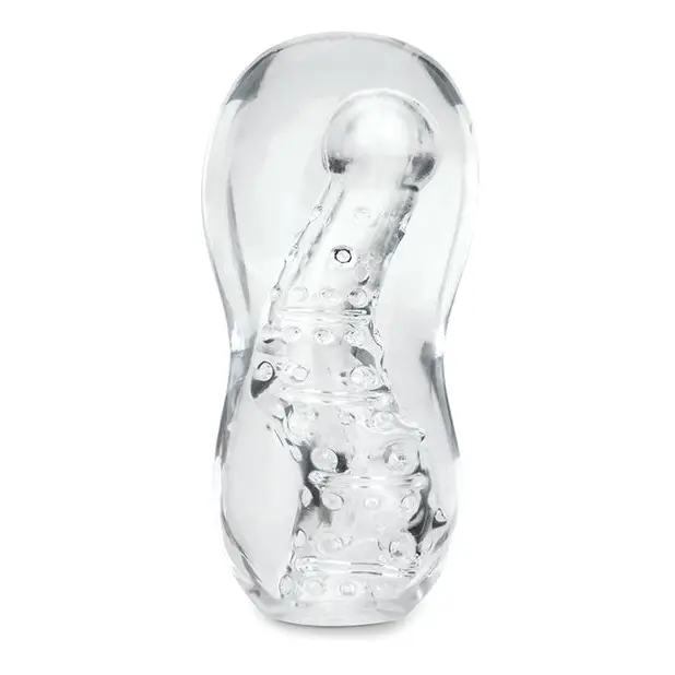 ZOLO Gripz Wavy Stroker - Clear - Dolls & Masturbators