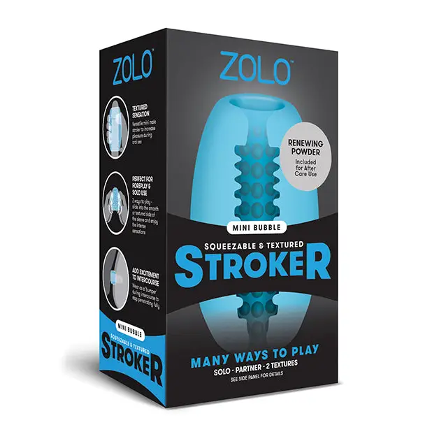 ZOLO Mini Bubble Stroker - Blue - Dolls & Masturbators
