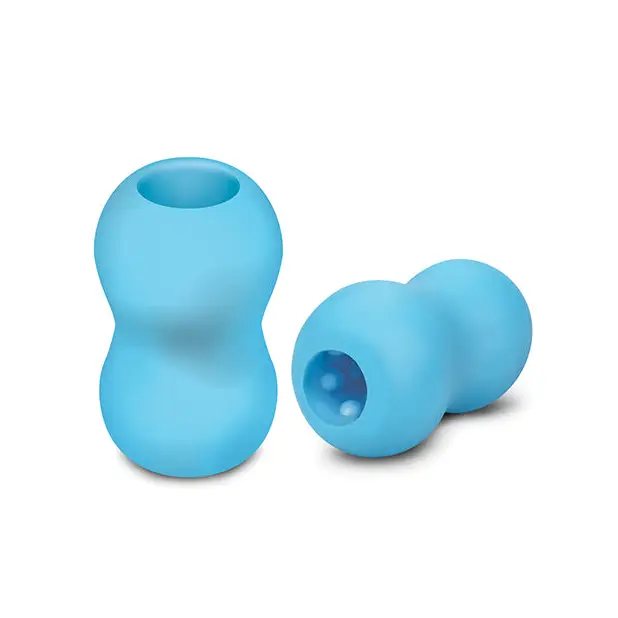 ZOLO Mini Double Bubble Stroker - Blue - Dolls & Masturbators